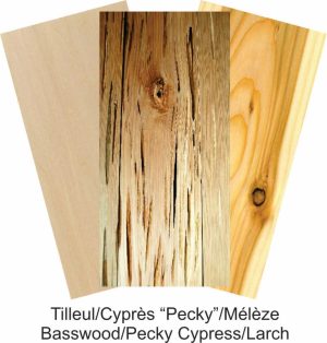 Tilleul/Cyprès "Pecky"/Mélèze